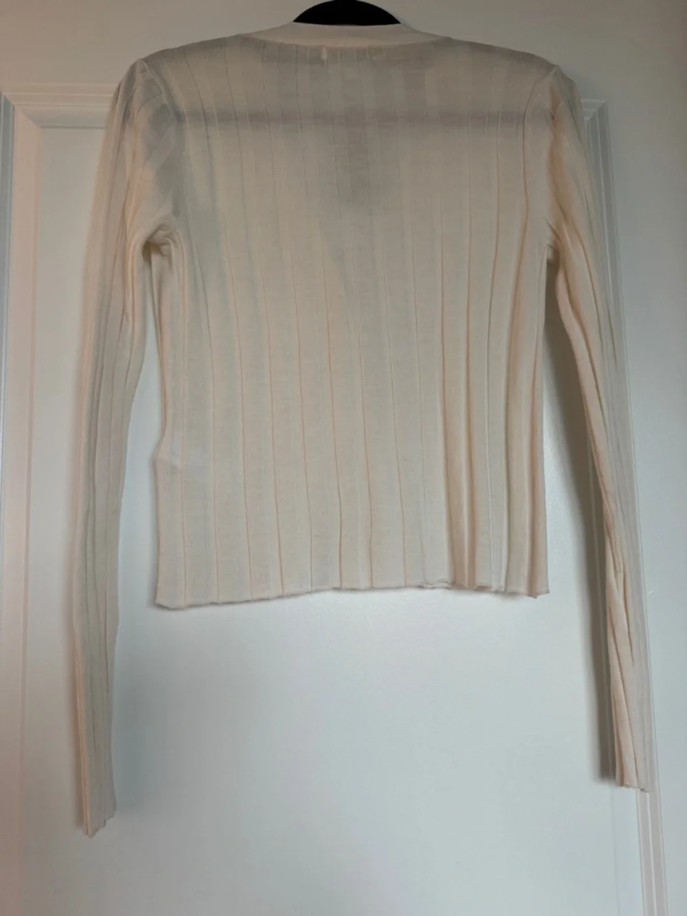 NWT MADEWELL Ribbed V-Neck Cardigan Sweater Merino Wool Silk XXL NW806 - Picture 8 of 14